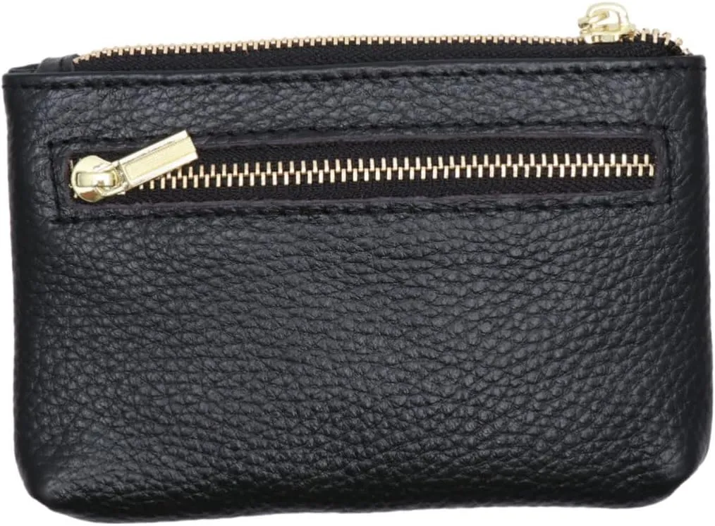 PU Leather Coin Bag Mini Change Pouch with Zipper for Daily Use Fits Pockets Bags Key Holder for Women