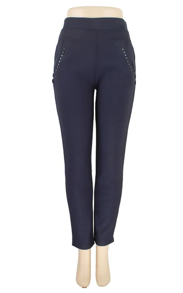 QI501 Plus Size Lady Fleece Lined Jeggings 12pcs Pack