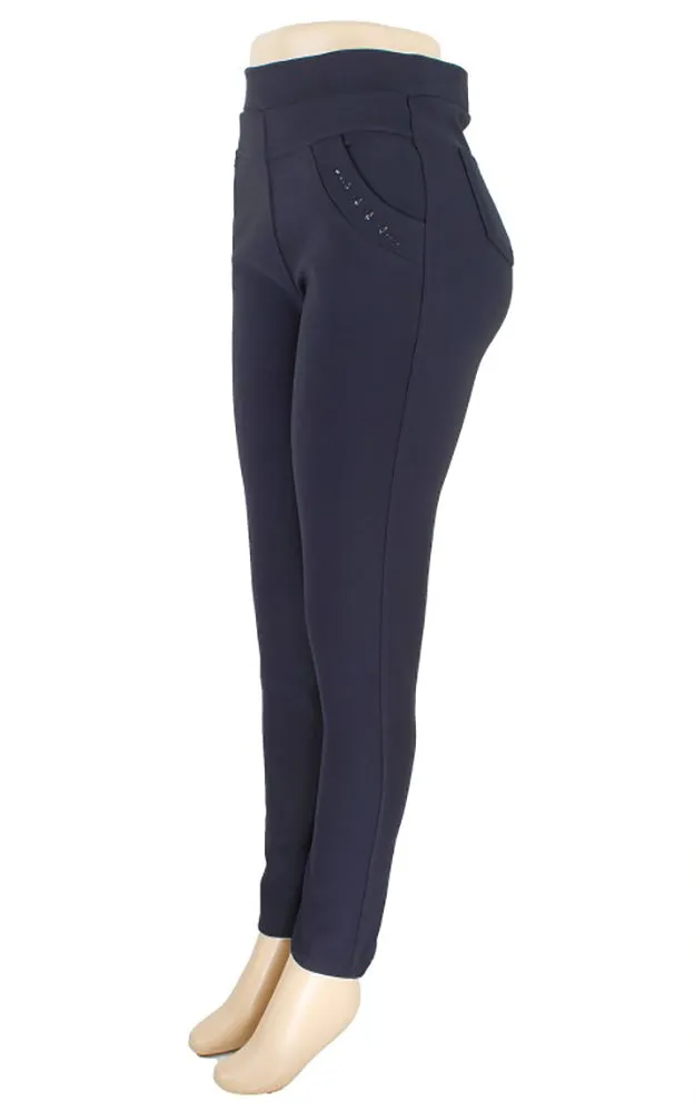 QI502 Plus Size Lady Fleece Lined Jeggings 12pcs Pack