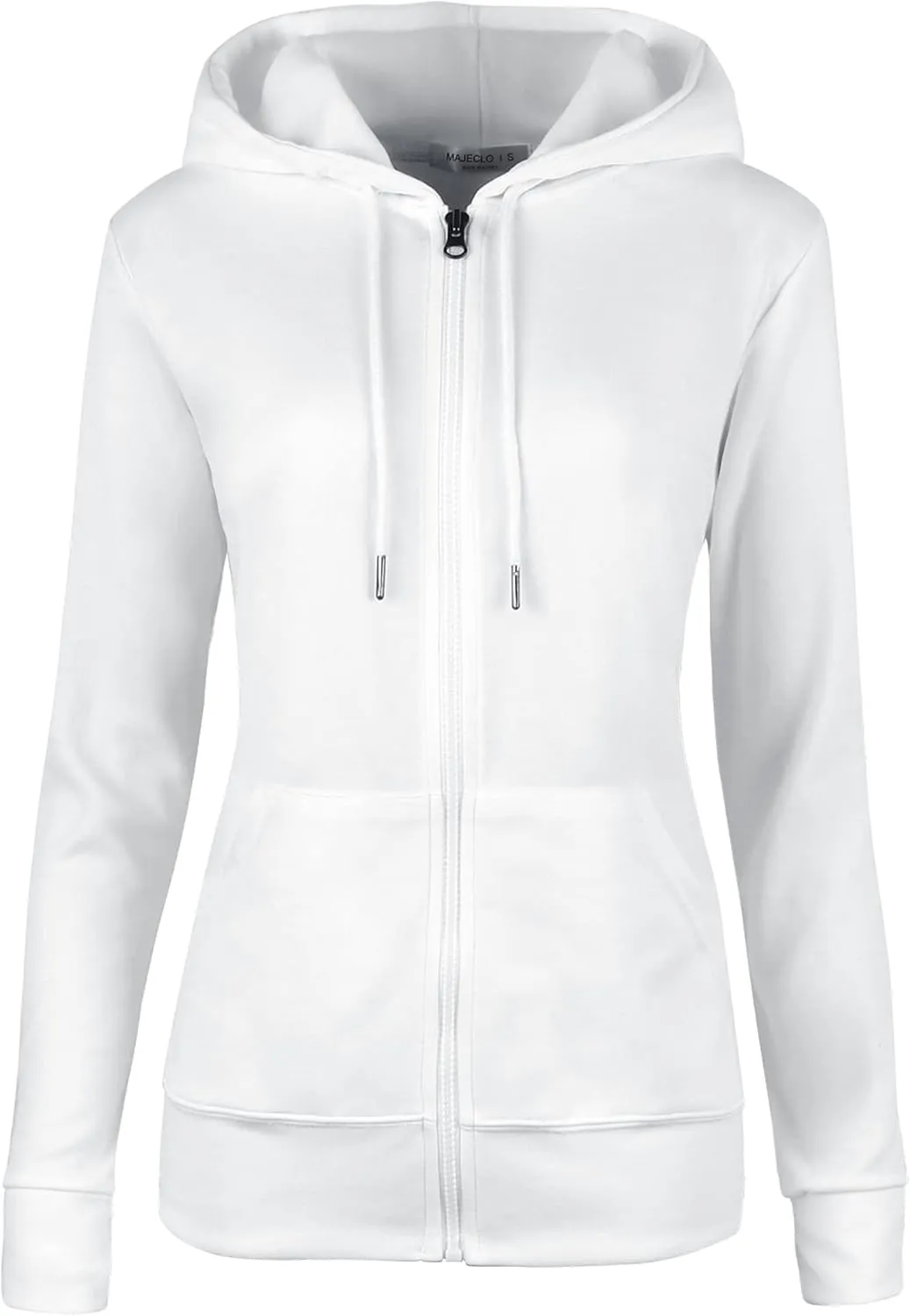 Regular Fit Women's Casual Full-Zip Hoodie Lightweight Long Sleeve Sweatshirt Casual Jacket with Pocket