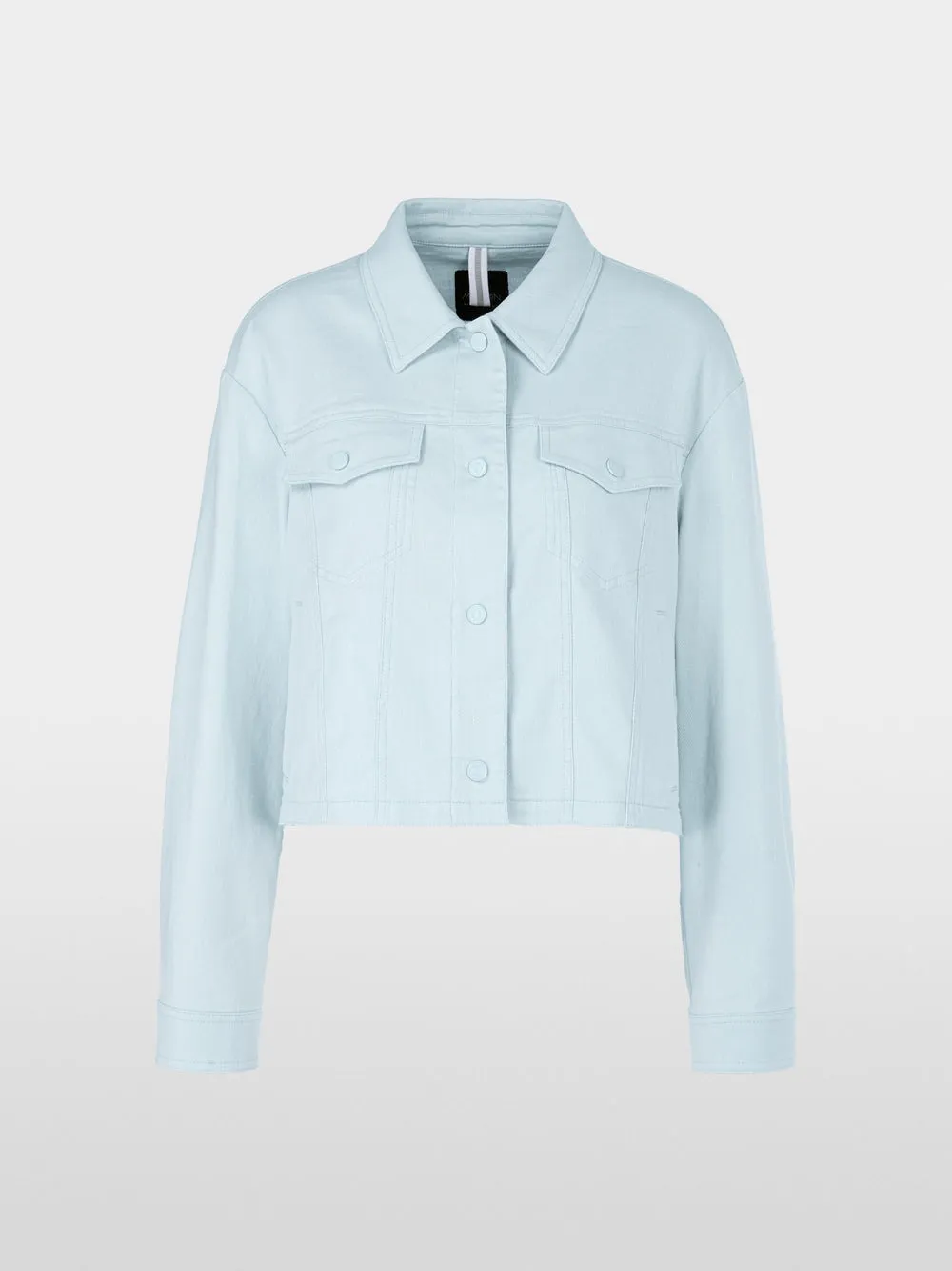 soft sky blue denim jacket