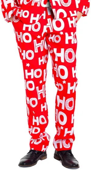 Tipsy Elves Men's Christmas Holiday Suit Pants - Ugly Christmas Sweater Inspired Slacks for Men