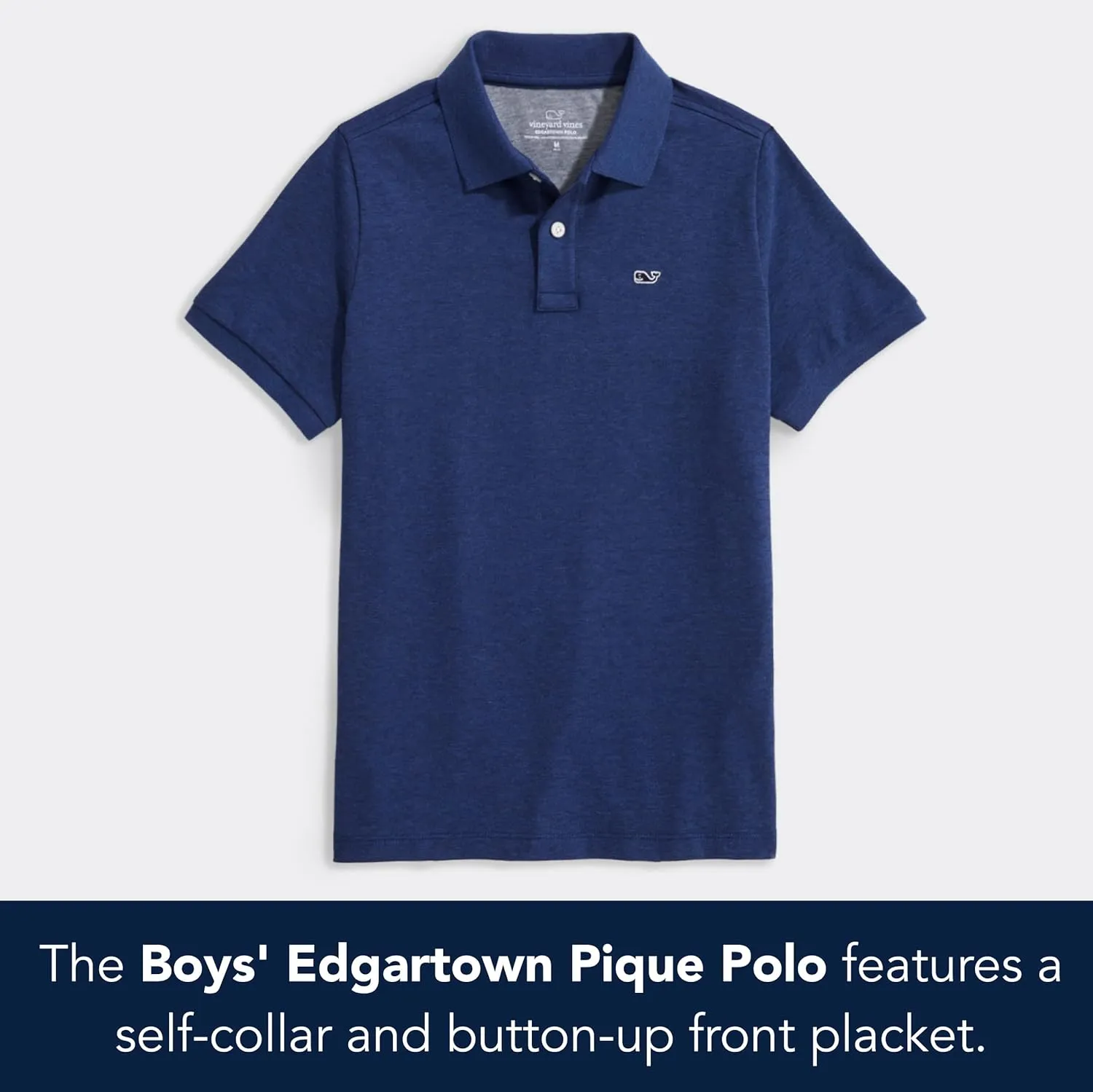vineyard vines Boys' Edgartown Short Sleeve Pique Polo