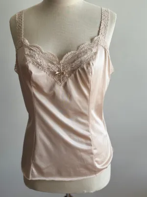Vintage Cami with Lace Trim