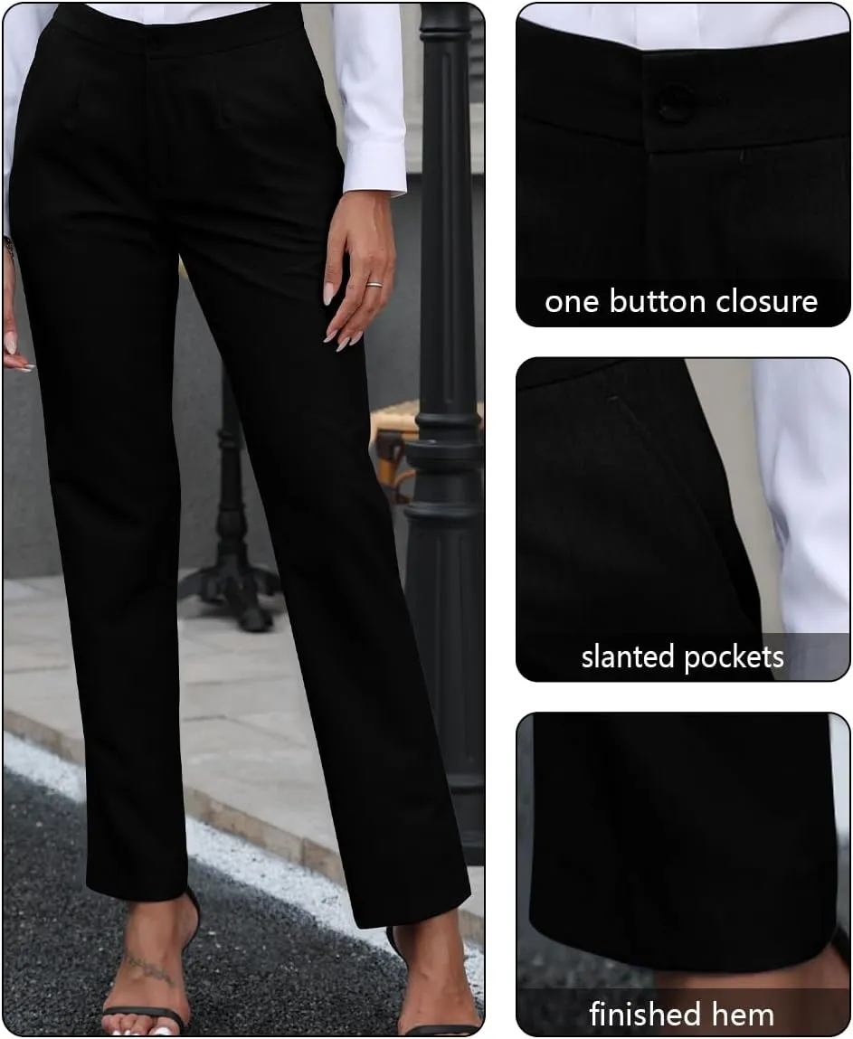 Women's 2 Piece Suit One Button Slim Fit Dressy Blazer Pants Suit Set Business Casual Outfits for Women