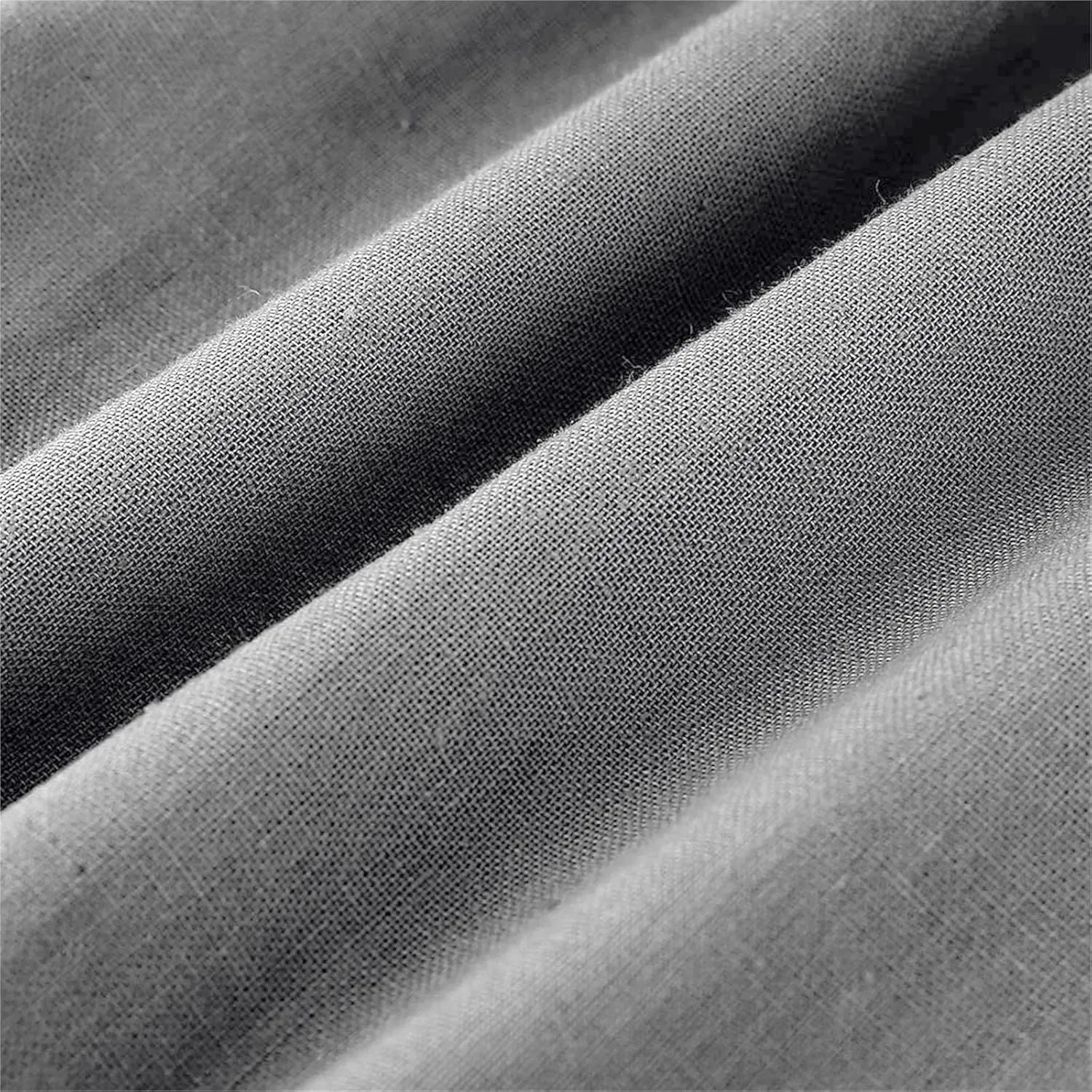 Women's Linen Blend Summer Boho Pants Elastic Waist Wide Leg Slim-Fit Trouser Business Work