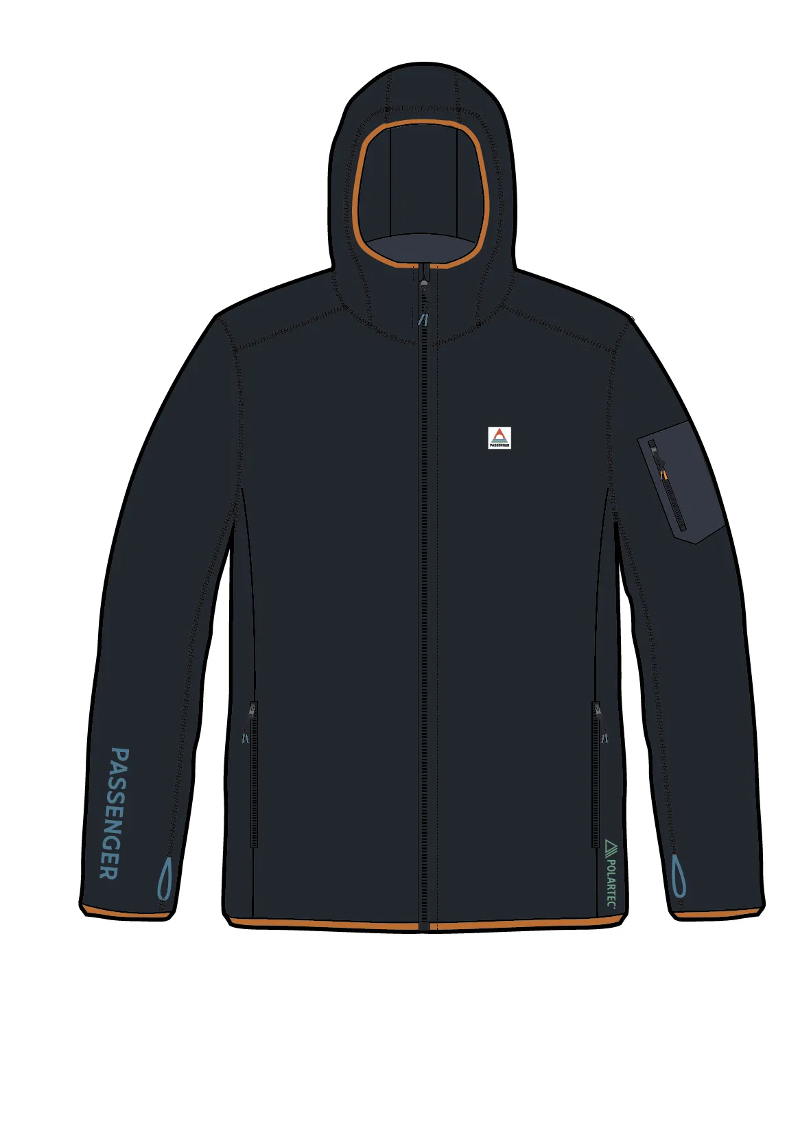 Women's Wintergreen Recycled Polartec® Fleece Hoodie - Black