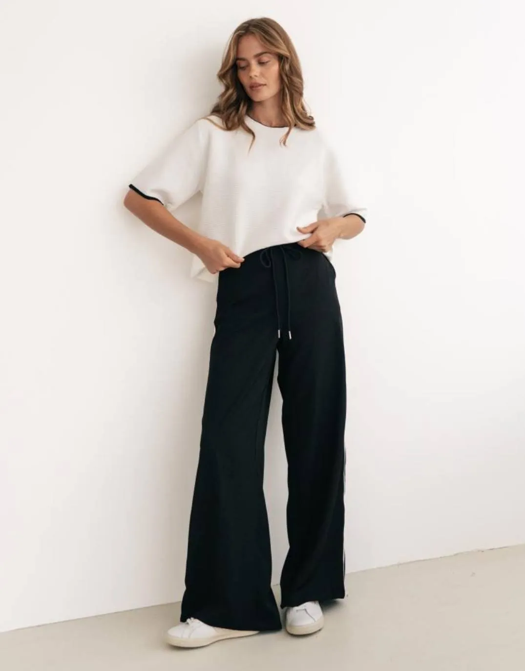 Yara Knit Short Sleeve Top - Ivory